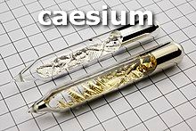 caesium with water